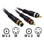 CABLES TO GO 50FT VELOCITY A/V CABLE -- 2 X RCA MALE & 1 X S-VIDEO MALE / 2 X RCA MALE & 1 X S-VIDE