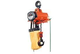 Jet Air Powered Hoist With Chain Bucket 1000 Lb. Capacity, 10' Lift