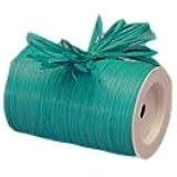 Aqua Matte Raffia Ribbon, 1/4" X 100 Yards