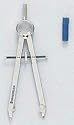 Staedtler Masterbow Comfort Student Compass for Circles to 10.25 Inch Diameter, Lead and Pouch (551-40-WP)