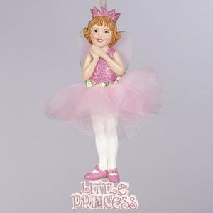 "Little Princess" Ballerina Angel Dance Christmas Ornament #W20236