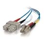 Cables To Go 37346 LC/SC Duplex 50/125 Multimode Fiber Patch Cable (2 Meter, Blue)