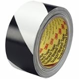 2 x 36 yds. Black/White 3M - 5700 Striped Vinyl Tape