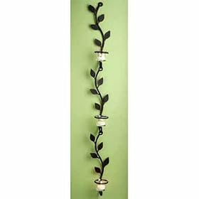Luca Bella Home&trade; 3pc Rustic Leaf Multi-Chain Wrought Iron Sconces