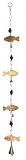 Fish Recycled Metal and Beads Wind Chime Chain