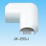 因幡電工 給水・給湯用配管化粧カバー(屋内用) 《リフォームダクトJD》 平面エルボカバー90° JK-25SJ