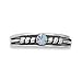 Oxidized Twist Toe Ring with Crystal