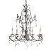 Currey & Company 9518 Traditional / Classic Viejo Gold/Silver 5 Light Arabella Chandelier