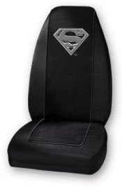 Superman Silver Seat Cover One pair