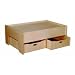 Childrens Play Table with Storage Drawers - color: Natural Lacquer