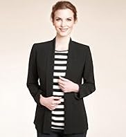 Twiggy for M&S Woman Shawl Collar Open Front Jacket
