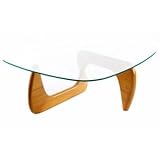 Zuo Modern Furniture Design Wingnut Table Natural Tempered Glass 199002