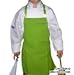 Chefskin Lime Green Apron Kids Children Fits 2-7 Yr Olds 15x21 Inches Real Fabric