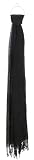 Capelli New York Linen-like Lightweight Oblong Scarf Jet Black