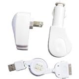 Inland Pro 3-In-One Kit for iPhone/iPod (White)