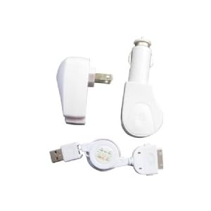Inland Pro 3-In-One Kit for iPhone/iPod (White)