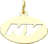 14K Gold NFL New York Jets Charm
