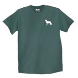 Unisex German Shepherd White Green Tee Shirt