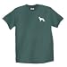 Unisex German Shepherd White Green Tee Shirt