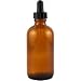 Cocktail Bitters Amber Glass Dropper Bottle - Empty - 4 oz