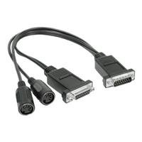 HOSA 15-PIN (M) - 2 MIDI (F) and 15-PIN (F) COMPUTER SOUND-CARD CABLES.