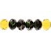 Faceted Gemstone Bead Green Tigereye Mix - 7 Inch Strand