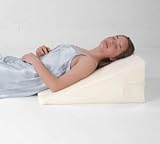 Foam Bed Wedge - 12 x 24 x 24 - White Cover - Each