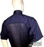 CHEFSKIN CHEF JACKET COAT COOL MAX NAVY MESH BACK SHORT SLEEVE ULTRA LIGTHWEIGHT COOL AND COMFORTABLE // FREE BEANE HAT INCLUDED // AVAILABLE IN XS-SM-REG-XL AND 2X VESTE CUISINE KOCHJACKE