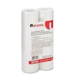 UNIVERSAL Cash Register/POS One-Ply Receipt Rolls, 1-3/4w, 138`l, White, 10/pk (Case of 8)