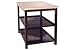 Tools & Hardware : 18 X 24 X 24 Double Shelf Shop Stand - Maple - Blue