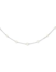 14K WG White Cultured Pearl Necklace