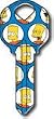 The Simpsons Bart Kwikset KW1 House Key