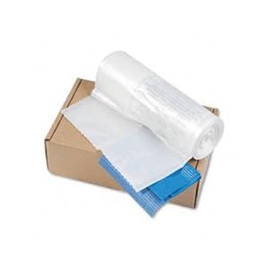 Powershred Shredder Bags f/Models C-380, C-380C, Clear, 50 Bags & Ties/Carton