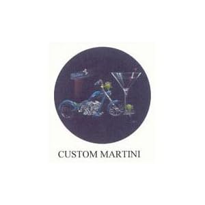 Custom Martini Michael Godard Neon Clock (blue) by