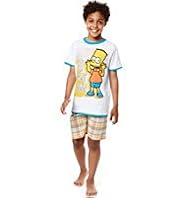 Pure Cotton Bart Simpson Short Pyjamas