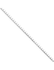 Sterling Silver 1.2mm 8 Sided Diamond-cut Mirror Box Chain