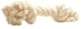 2 Knot Extra Large Tug Rope Bone - White (10 inch)
