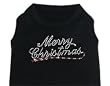 Merry Christmas Rhinestone Dog Shirt Size XS