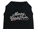Merry Christmas Rhinestone Dog Shirt Size XL
