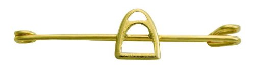 Perri's Gold Stirrup Iron Stock Pin, Gold Plated, One Size