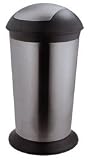 Leifheit 75112 Large Bin stainless steel, swinger 12 gallons
