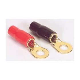 Gold Ring 2 AWG 3/8" 2 Pair