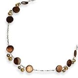 Sterling Silver FW Cultured Pearl/Mother of Pearl Necklace QH1942-16