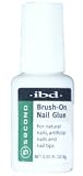 IBD 5 Second Brush On Nail Glue for Natural Nails, Artificial Nails & Nail Tips 0.20oz / 6g - B000KUADF2