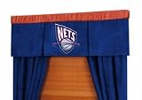 New Jersey Nets 50" x 15" Coordinating Pleated Valance for "The MVP Collection" by Kentex