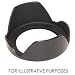 Adorama 77mm Wide Angle Digital Lens Hood - Petal Shaped