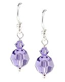 Shizen Tanzanite Two Crystal Dangle Earrings