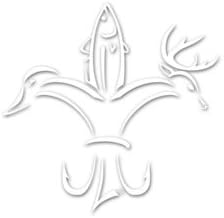 Official SPORTSMAN Fleur De Lis (Duck, Fish and Deer) Decal