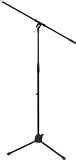 Musician's Gear MS-220 Tripod Mic Stand with Fixed Boom, Black