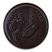 6 Chocolate Covered Oreos w/Baby Feet Design